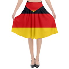 Flag Of Germany Flared Midi Skirt by abbeyz71