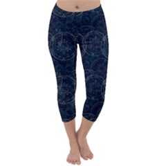 Sacred Geometry Capri Winter Leggings  by trulycreative