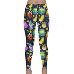 Cute Cartoon Monsters Classic Yoga Leggings by trulycreative