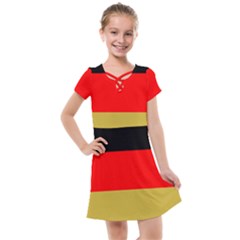 Metallic Flag Of Germany Kids  Cross Web Dress by abbeyz71