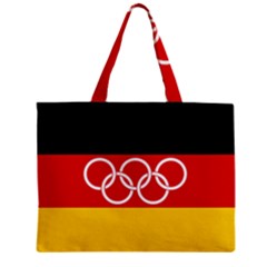 Olympic Flag of Germany, 1960-1968 Zipper Mini Tote Bag