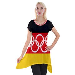 Olympic Flag of Germany, 1960-1968 Short Sleeve Side Drop Tunic