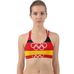 Olympic Flag of Germany, 1960-1968 Back Web Sports Bra