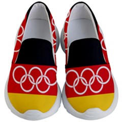 Olympic Flag of Germany, 1960-1968 Kids  Lightweight Slip Ons