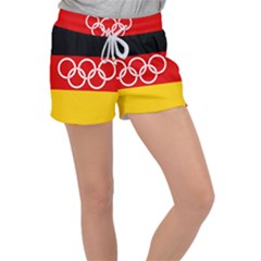 Olympic Flag of Germany, 1960-1968 Women s Velour Lounge Shorts