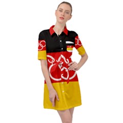 Olympic Flag of Germany, 1960-1968 Belted Shirt Dress