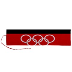 Olympic Flag Of Germany, 1960-1968 Roll Up Canvas Pencil Holder (l) by abbeyz71