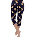 Cute Little Welsh Corgi Dog and Bone Capri Yoga Leggings View4