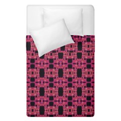 Red Black Abstract Pattern Duvet Cover Double Side (single Size)