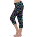 Colorful Valentine Hearts Capri Yoga Leggings View2