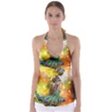 Cute Flying Fairy In The Night Babydoll Tankini Top View1