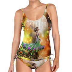 Cute Flying Fairy In The Night Tankini Set by FantasyWorld7