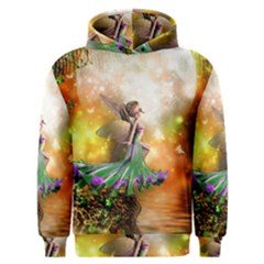 Cute Flying Fairy In The Night Men s Overhead Hoodie by FantasyWorld7