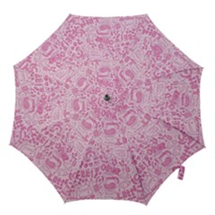 Coffee Pink Hook Handle Umbrellas (medium) by Amoreluxe