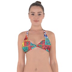 Need Coffee Halter Neck Bikini Top