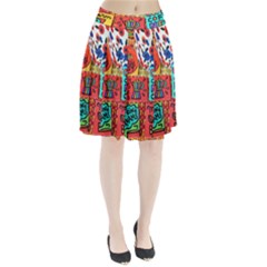 Need Coffee Pleated Skirt by Amoreluxe