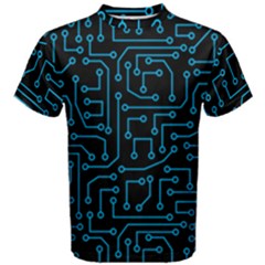 Circuit Board Men s Cotton Tee Black