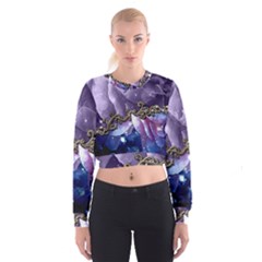 Wonderful Floral Design Cropped Sweatshirt by FantasyWorld7