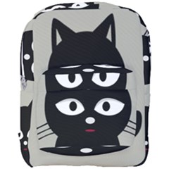 Cat Pet Cute Black Animal Full Print Backpack