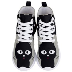 Cat Pet Cute Black Animal Women s Lightweight High Top Sneakers