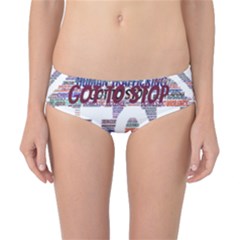 Human Trafficking In Blue Classic Logo Final Classic Bikini Bottoms by gottostop