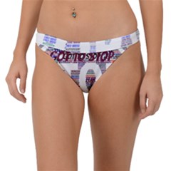 Human Trafficking In Blue Classic Logo Final Band Bikini Bottom by gottostop