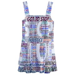 Human Trafficking In Blue Classic Logo Final Kids  Layered Skirt Swimsuit by gottostop