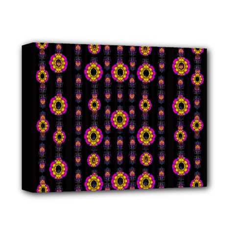Fantasy Flowers In New Freedom Deluxe Canvas 14  X 11  (stretched) by pepitasart