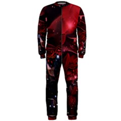 Beautiful Red Roses Onepiece Jumpsuit (men)  by FantasyWorld7