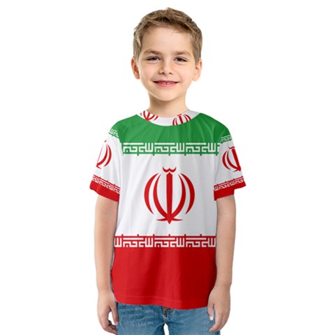 Flag Of Iran Kids  Sport Mesh Tee by abbeyz71