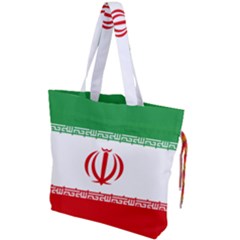 Flag Of Iran Drawstring Tote Bag