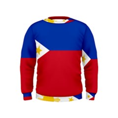 Philippines Flag Filipino Flag Kids  Sweatshirt by FlagGallery