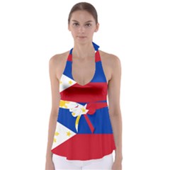 Philippines Flag Filipino Flag Babydoll Tankini Top by FlagGallery