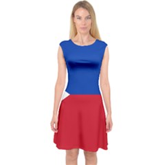 Philippines Flag Filipino Flag Capsleeve Midi Dress by FlagGallery