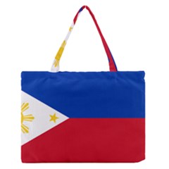 Philippines Flag Filipino Flag Zipper Medium Tote Bag by FlagGallery