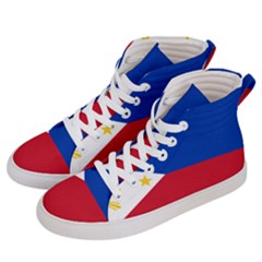 Philippines Flag Filipino Flag Men s Hi-top Skate Sneakers by FlagGallery