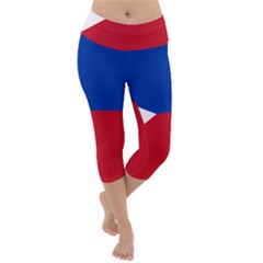 Philippines Flag Filipino Flag Lightweight Velour Capri Yoga Leggings by FlagGallery