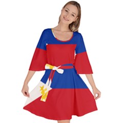 Philippines Flag Filipino Flag Velour Kimono Dress by FlagGallery