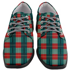 Pattern Texture Plaid Women Heeled Oxford Shoes by Mariart