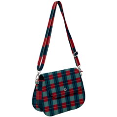 Pattern Texture Plaid Saddle Handbag by Mariart