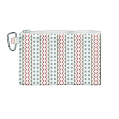 Pattern Line Background Wallpaper Canvas Cosmetic Bag (Medium)