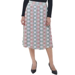 Pattern Line Background Wallpaper Classic Velour Midi Skirt 