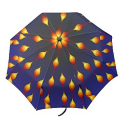 Flower Buds Floral Night Folding Umbrellas