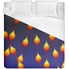 Flower Buds Floral Night Duvet Cover (King Size)