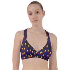 Flower Buds Floral Night Sweetheart Sports Bra