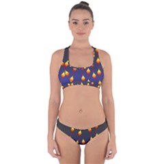 Flower Buds Floral Night Cross Back Hipster Bikini Set