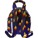 Flower Buds Floral Night Travel Backpacks View2