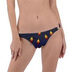 Flower Buds Floral Night Ring Detail Bikini Bottom