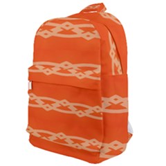 Pattern Orange Classic Backpack