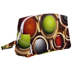 Sport Ball Tennis Golf Football Wristlet Pouch Bag (large)